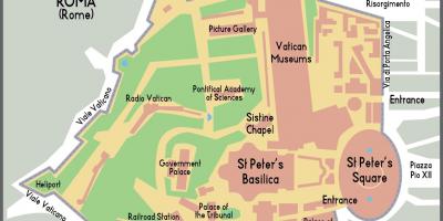 Peta dari Vatikan masuk 